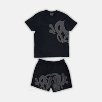 Conjuntos de Ropa de Verano para Hombre, Nuevos, a la Moda, Baratos, de 2 Piezas, con Capucha, 100% Algodón Tejido, Transpirable, Casual, de Manga Corta