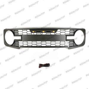 Parrilla Delantera Negra ABS para Bronco 2022 con Luces LED, Compatible con Bronco - Product Image 2