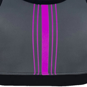 เสื้อชั้นในกีฬาแบบ Racerback สีดำล้วน ไร้โครง ระบายอากาศได้ดี ผลิตจากผ้าโพลีเอสเตอร์ผสมสแปนเด็กซ์ แบบไร้ตะเข็บ ทรงครอป - Product Image 5