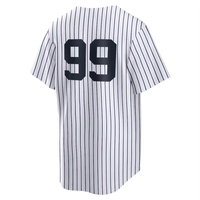 Livraison directe, broderie, maillot de baseball américain New York # 99 Aaron Judge # 22 Ben Rice 35 Cody Bellinger Vêtements de softball