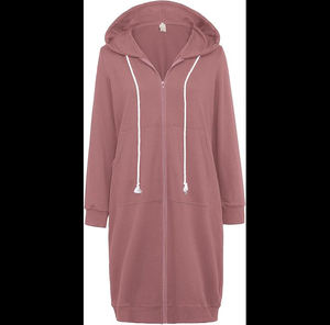 Sudadera con Capucha Larga y Bolsillos con Cierre para Mujer, Estilo Casual, Marca GRACE KARIN - Product Image 1