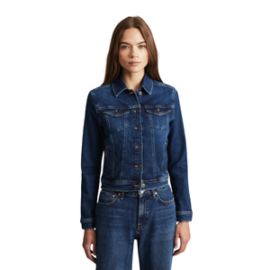 <b>Women's</b> Regular Fit Oversized Vintage <b>Cropped</b> Crop Top <b>Denim</b> <b>Jacket</b> Breathable Casual Washed Jeans OEM ODM Manufacturer - Product Image 4