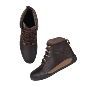 Bottines marron pour hommes, chaussures décontractées robustes, confortables, à lacets, pour les voyages, la marche et les activités de plein air - Product Image 5