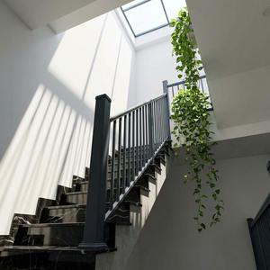 Profils en aluminium anodisés et thermolaqués pour rampes d'escalier et de balcon, série 6000, 6063 T5, pour la sécurité. - Product Image 4