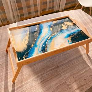 Wooden Enamel Coated Modern Eco-Friendly Food Arrangement <b>Platter</b> Serving Board Fruit Snack Tray Dessert Display Table Dining - Product Image 3