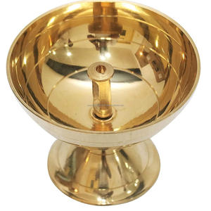 Diya ทองเหลืองไส้ตะเกียงเดี่ยว - Product Image 3