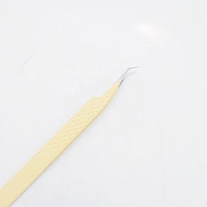 Nomex International vente en gros de haute qualité 45 degrés en acier inoxydable Extension de cils pince à épiler léger antibactérien - Product Image 3