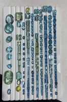 Aigue-marine naturelle certifiée IGI, bleue transparente, toutes formes et tailles disponibles, pierres précieuses en vrac pour la bijouterie