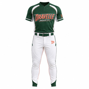 Ensemble de maillot et pantalon de softball pour hommes personnalisé, style baseball, avec logo d'équipe brodé, kit de performance - Product Image 2