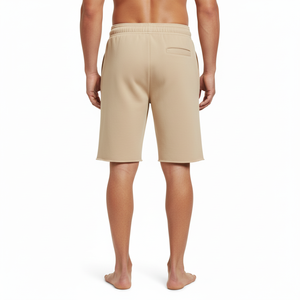 Pantalones Cortos Casuales para Hombre OEM, Premium, Ligeros, Mezcla de Algodón Suave, Cintura Elástica, Bolsillos Utilitarios, Diseño Sólido, Comodidad Diaria - Product Image 2