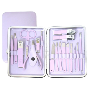 New Custom Professional Stainless Steel Manicure <b>Set</b> Pedicure Kit Hot Selling Surprise Color OEM Service for Ladies Box Custom - Product Image 4