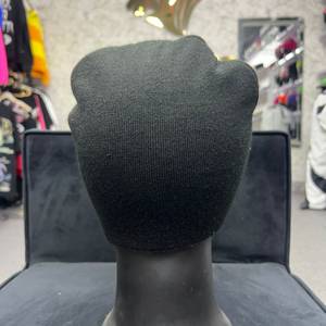 Bonnet unisexe en tricot jacquard avec motif de personnage, broderie 3D, bouton, 100% acrylique, chaud pour l'hiver, style décontracté, pour adultes, style streetwear - Product Image 6