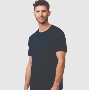 เสื้อยืดคอกลมทรงหลวมสำหรับผู้ชาย สั่งทำได้ พร้อมโลโก้ด้านหน้า ผ้าฝ้าย/โพลีเอสเตอร์ ระบายอากาศได้ดี คุณภาพสูง แฟชั่น ราคาประหยัด - Product Image 1
