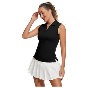 Jupe de tennis personnalisée pour femmes, en polyester et élasthanne, respirante, anti-transpiration, séchage rapide, anti-UV, écologique, taille haute, sur mesure - Product Image 3