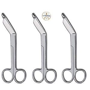 กรรไกรตัดผ้าพันแผลลิสเตอร์ 3 ชิ้น ขนาด 5.5 เครื่องมือแพทย์ เหล็กกล้าไร้สนิมเกรดสูงสำหรับการผ่าตัด - Product Image 1