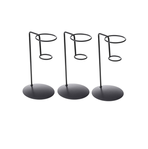 Support de présentation 3 pièces en métal transparent à 6 trous pour cornets de crème glacée – Offre spéciale pour les fêtes et les outils de fabrication de crème glacée - Product Image 2