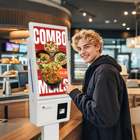 Kiosque commercial en libre-service à écran tactile 21,5 pouces avec affichage publicitaire numérique multi-styles en option et commandes autonomes