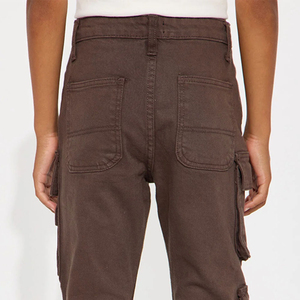 Pantalon cargo pour enfants avec poches, tissu denim de qualité supérieure, doux, durable et respirant, coupe décontractée pour un confort maximal avec de nombreuses poches - Product Image 5