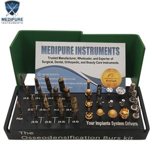 Premium Dental Osseodensification Burs Kit for Implant Bone Expansion Osteotomy Stainless Steel Kit Dental Instruments - Product Image 1