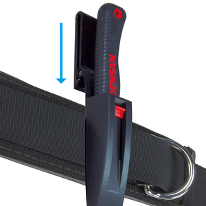 Couteau d'électricien professionnel DENSAN DK-220, lame en acier SK85 avec revêtement fluoré, lame droite, longueur totale 220 mm, ceinture - Product Image 4