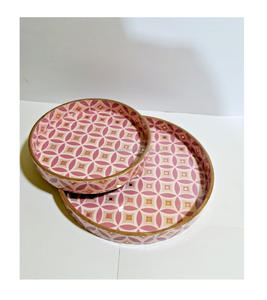 Trendy Wooden <b>Tray</b> with Elegant Prints for Serving Drinks and <b>Snacks</b> Kitchen Accessory Decorative <b>Tray</b> at Home - Product Image 1