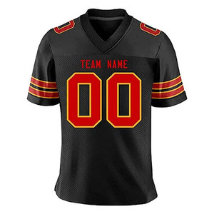 OEM American Football Jersey Men's V-Neck Short Sleeve Sublimated Printed American Football Jersey by Star <b>Crystal</b> Enterprises - Product Image 4