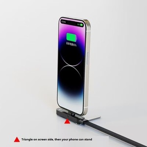 Foldable Stand and <b>Charging</b> <b>Cable</b> 2 in 1 Data <b>Cable</b> 240W Weaving Braided <b>Fast</b> <b>Charging</b> <b>Cable</b> <b>Type</b>-<b>C</b> Connector for Phone Tablet - Product Image 4