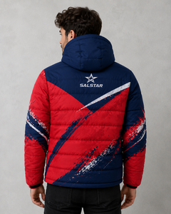 Men <b>Winter</b> Puffer Jacket Custom Printed Hooded Quilted Down Jacket <b>Waterproof</b> Outdoor Warm Fashion Casual <b>Coat</b> OEM Manufacturers - Product Image 1
