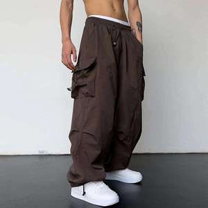 Pantalon coupe-vent pour homme de qualité supérieure, multi-poches, décontracté, pantalon cargo, nouveau style, pantalon cargo pour l'entraînement - Product Image 3