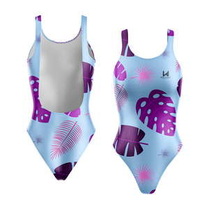 2026 Most Selling Ladies 1Piece V-Type Swimsuit for Summer Sports Solid Pattern Swim & Beachwear <b>Costumes</b> for Women and Girls - Product Image 4