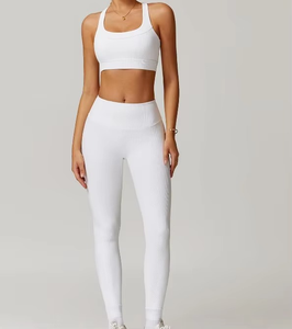 Ropa Deportiva Transpirable, Suave, Sostenible y Ecológica, Conjuntos Deportivos de Cintura Alta para Fitness, Entrenamiento y Gimnasio para Mujer - Product Image 4