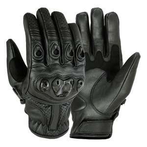 Gants de moto en cuir Pyrotect, compatibles écran tactile, protection anti-impact, doigts entiers, pour course, tourisme, usage quotidien, vente en gros - Product Image 5