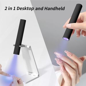 Lampe à ongles UV LED mini 120W de haute qualité avec support sans fil rechargeable par USB pour un séchage rapide des ongles en gel - Product Image 6