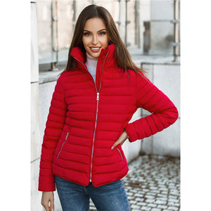 Chaqueta de burbujas informal personalizada para mujer, talla grande, informal, lisa, de poliéster, brillante, acolchada - Product Image 1