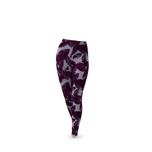 Leggings longs taille haute en tissu extensible haute performance pour la gym, la course et le yoga - Product Image 1