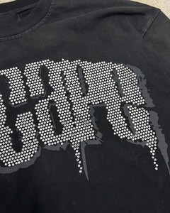 เสื้อยืดพิมพ์ลายแขนยาวสองชั้นประดับเพชรเทียมสไตล์ Y2K ทรงโอเวอร์ไซส์สำหรับผู้ชาย - Product Image 5