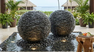 Jardinières empilables en béton écologiques modernes en gris/noir/blanc, lot de 2/3 pour une utilisation en intérieur/extérieur - Product Image 2