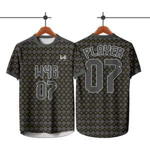 Personalized Wear 4 Games Men's Soccer Jerseys 100% Polyester Fabric Breathable Eco Friendly Anti Bacterial Quick Dry Jerseys - Product Image 1