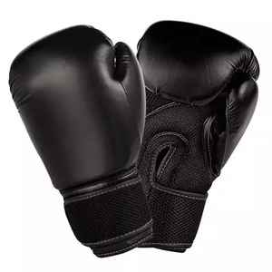 Los Mejores Guantes de Boxeo MMA de PU Impermeables con Logotipo Personalizado, Guantes de Entrenamiento Sanda con Cierre de Gancho y Bucle, Unisex, Servicio OEM, Fabricación en Pakistán - Product Image 1