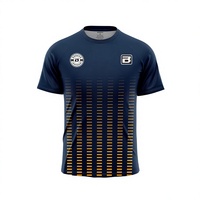 T-shirt uni en polyester et élasthanne, personnalisable par sublimation, impression numérique de logo, grandes tailles, pour hommes.