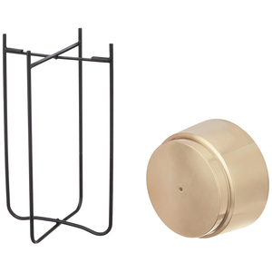 Jardinière avec support, en métal durable de qualité, légère, pour décoration intérieure et extérieure, jardin, maison, bureau, style moderne - Product Image 3