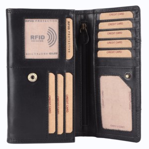 Genuine Leather Designer Women <b>Purse</b> Wallet with <b>RFID</b> and Large Card Holding Capacity Clutch for Ladies - Product Image 3