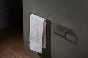 <b>Black</b> Wall Mounted Toilet <b>Paper</b> Holder Metal Toilet Roll Holder Modern Bathroom <b>Tissue</b> Stand for Hotel Restroom - Product Image 3