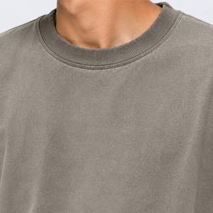 T-shirt vierge 100% Coton Jersey, teint uni, écologique, respirant, anti-boulochage, à manches courtes, avec logo OEM et design personnalisé - Product Image 5