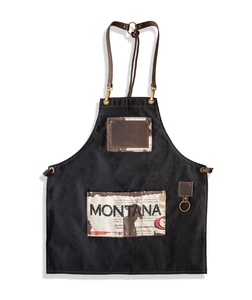 Tablier de barman professionnel en toile avec logo personnalisé, sangle en cuir réglable, uniforme de mixologie, luxe, pour personnel de bar de boîte de nuit - Product Image 2