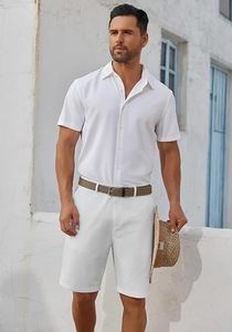Pantalones Cortos Chino Premium para Hombre, Ropa Casual de Verano, Pantalones Cortos Chino Elásticos para Hombre, Estilo Casual Elegante, Logotipo Personalizado, Pantalones Cortos de Golf para Hombre - Product Image 3
