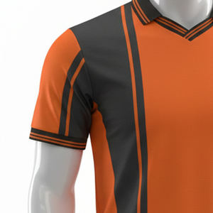 เสื้อโปโลซับลิเมชั่นคุณภาพเยี่ยมสำหรับฟุตบอล พร้อมปกคอแบบถักเรียบและแถบแขนเสื้อ ผลิตจากโพลีเอสเตอร์ 100% ลายแจ็คการ์ด 150 กรัมต่อตารางเมตร - Product Image 4