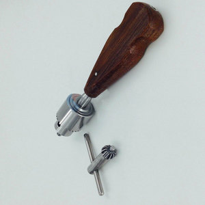 Taladro ortopédico de acero inoxidable con mango de madera para huesos, instrumento veterinario ortopédico de alta precisión para cirugía manual de huesos. - Product Image 4