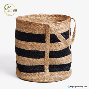 Multipurpose Jute <b>Basket</b> – Eco Friendly <b>Storage</b> Organizer for Laundry, Closet, Kitchen and Household Use - Product Image 2