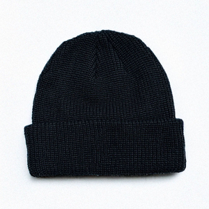 Unisex Solid Black Beanie Hat 100% Acrylic Computer Knitted Casual <b>Winter</b> <b>Cap</b> for Adults 56-58CM Head Circumference - Product Image 1